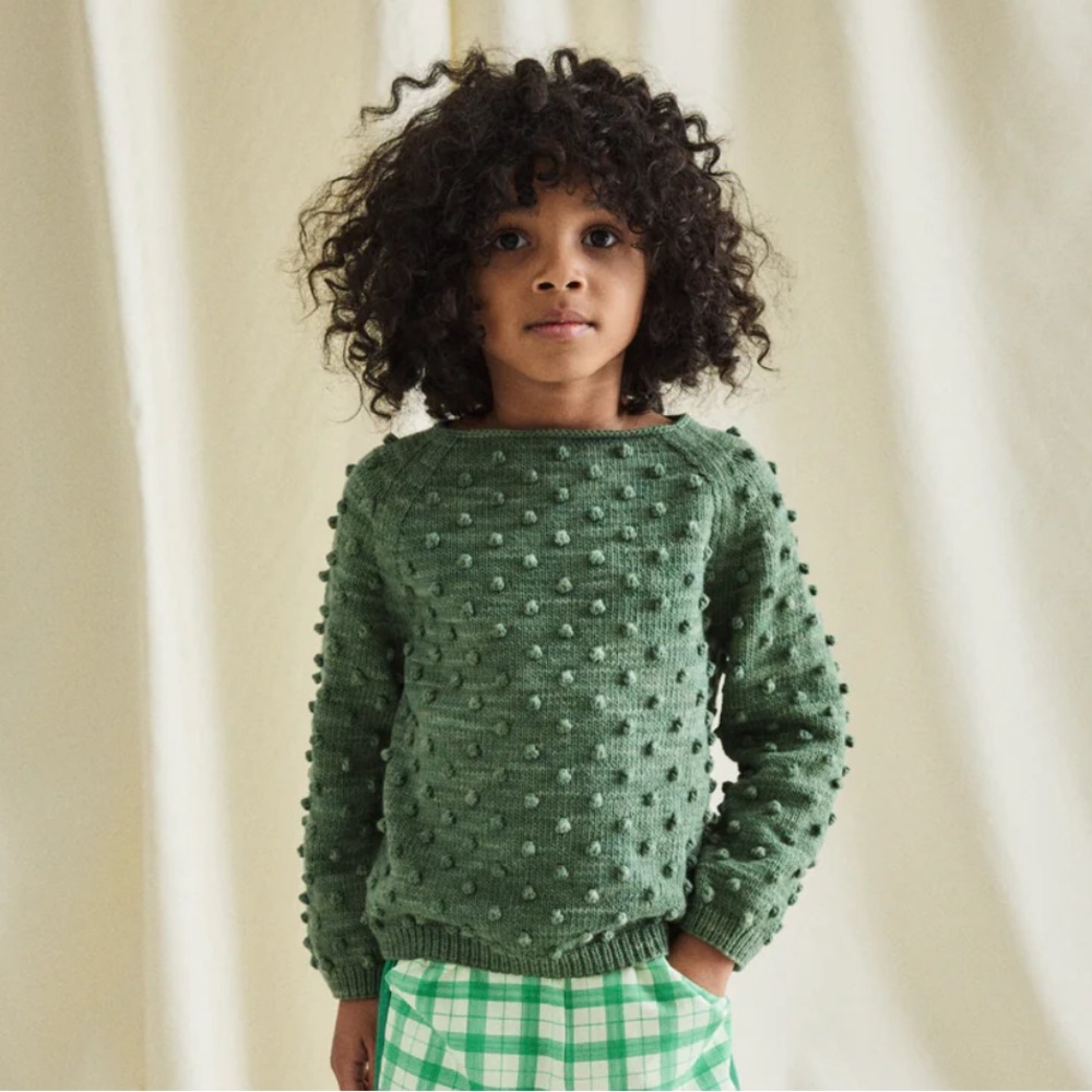 NWT Misha and Puff summer popcorn sweater unisex 7-8 yr in Willow